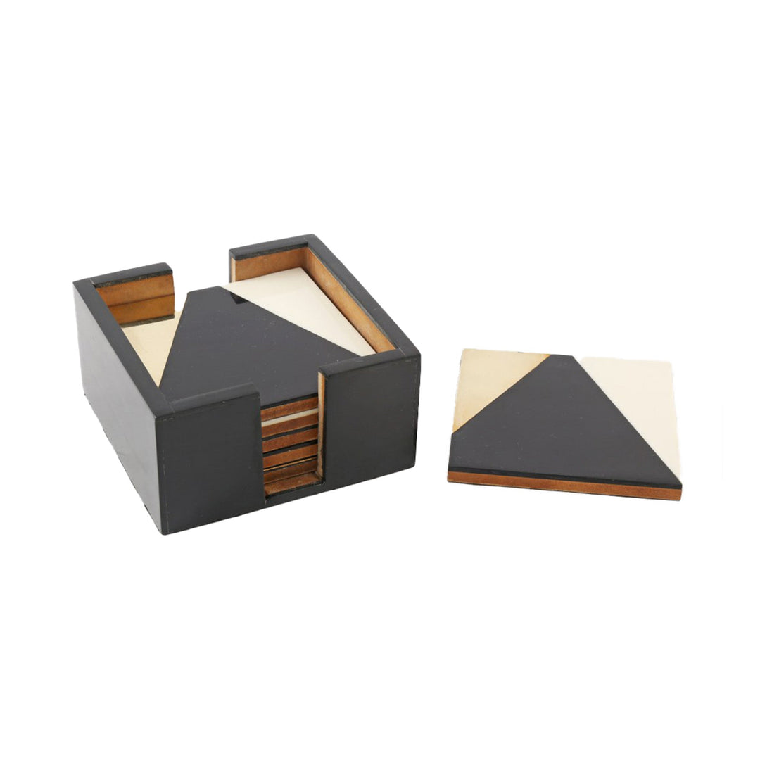 DELTER GILDED COASTER SET/6 SQUARE - Destination Interiors