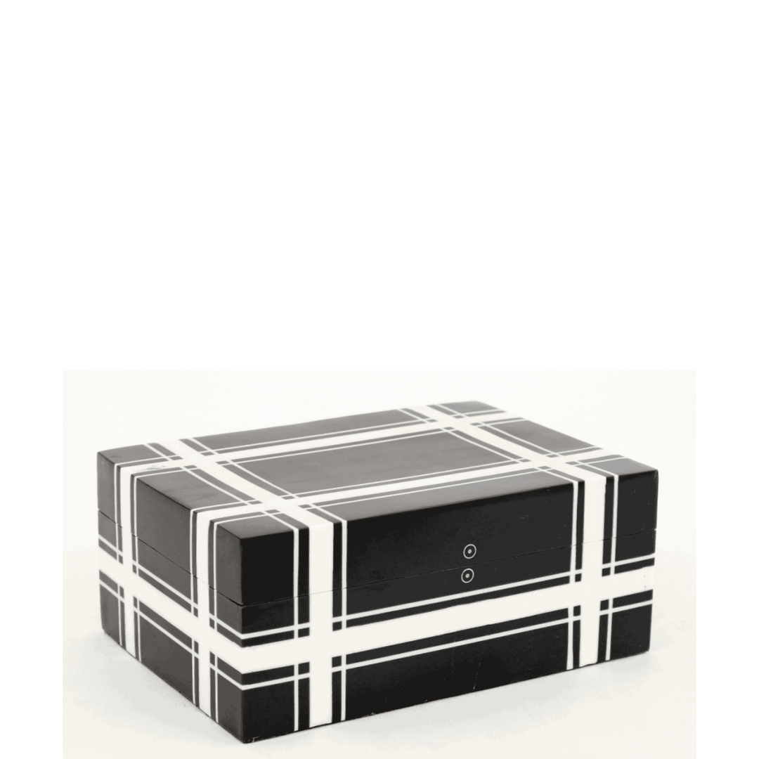 Designer Box Black & White - Destination Interiors