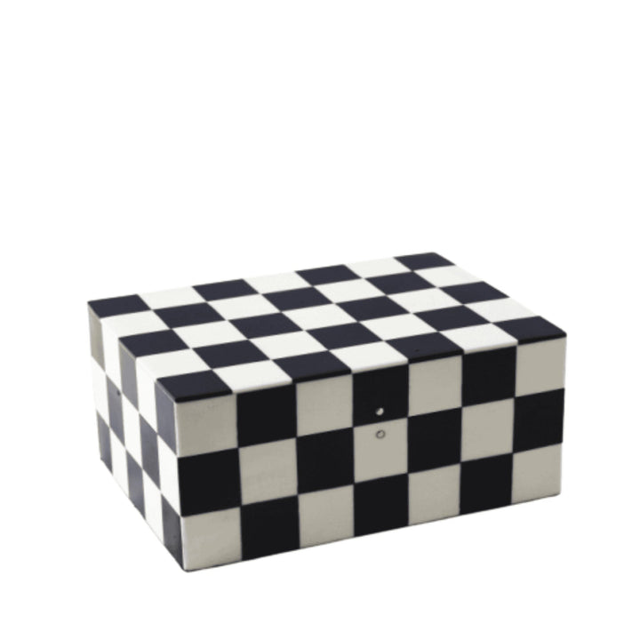 Designer Box Checkered Large - Destination Interiors