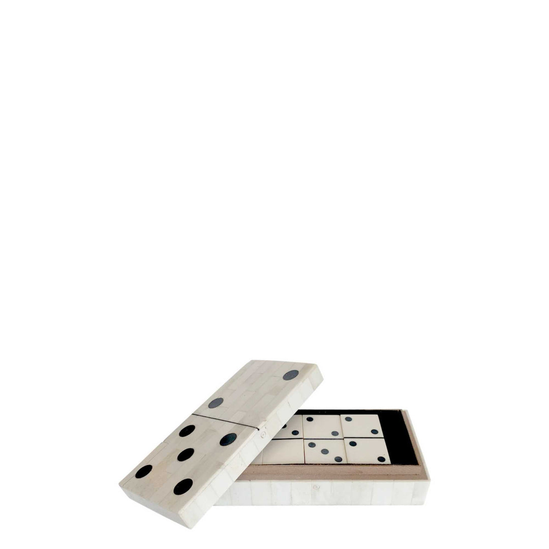 Domino Set In Bone Box - Destination Interiors