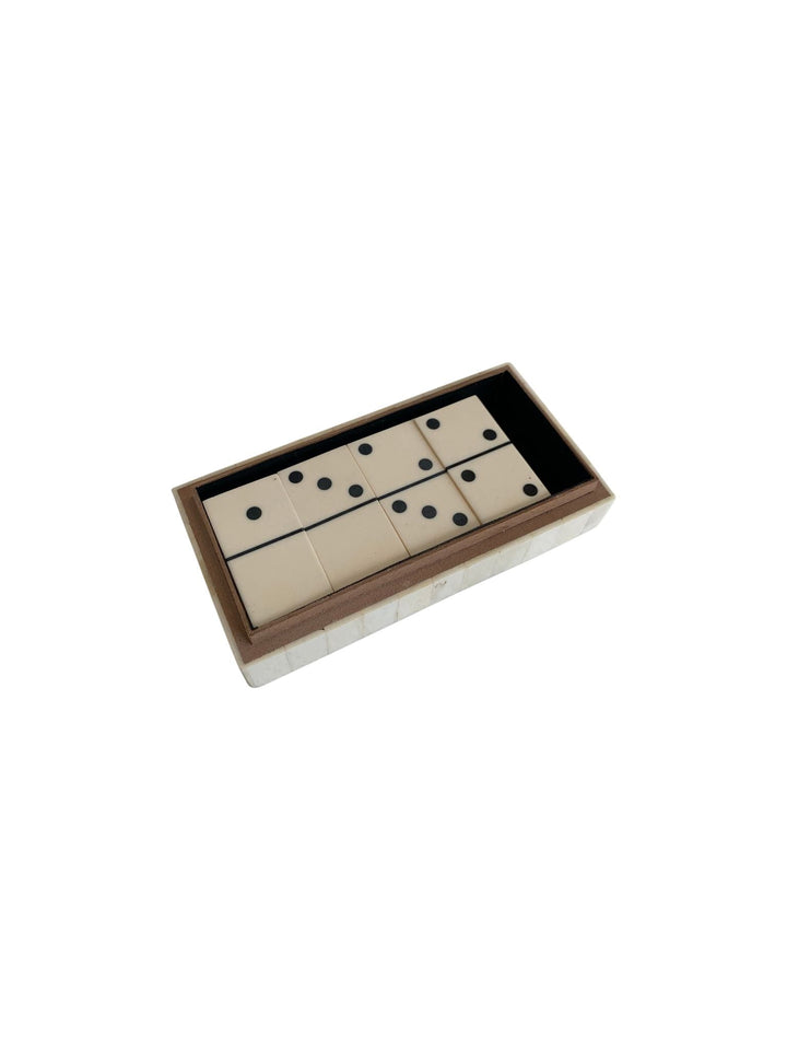 Domino Set In Bone Box - Destination Interiors