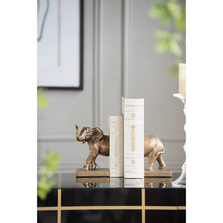 Elephant Book Ends - Destination Interiors