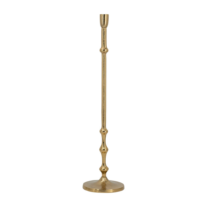 EMPIRE TAPER CANDLE HOLDER BRASS LGE - PRE ORDER FOR LATE JULY DELIVERY - Destination Interiors