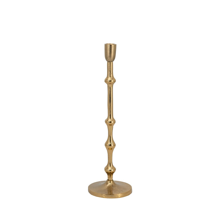 EMPIRE TAPER CANDLE HOLDER BRASS SML - PRE ORDER FOR LATE JULY DELIVERY - Destination Interiors