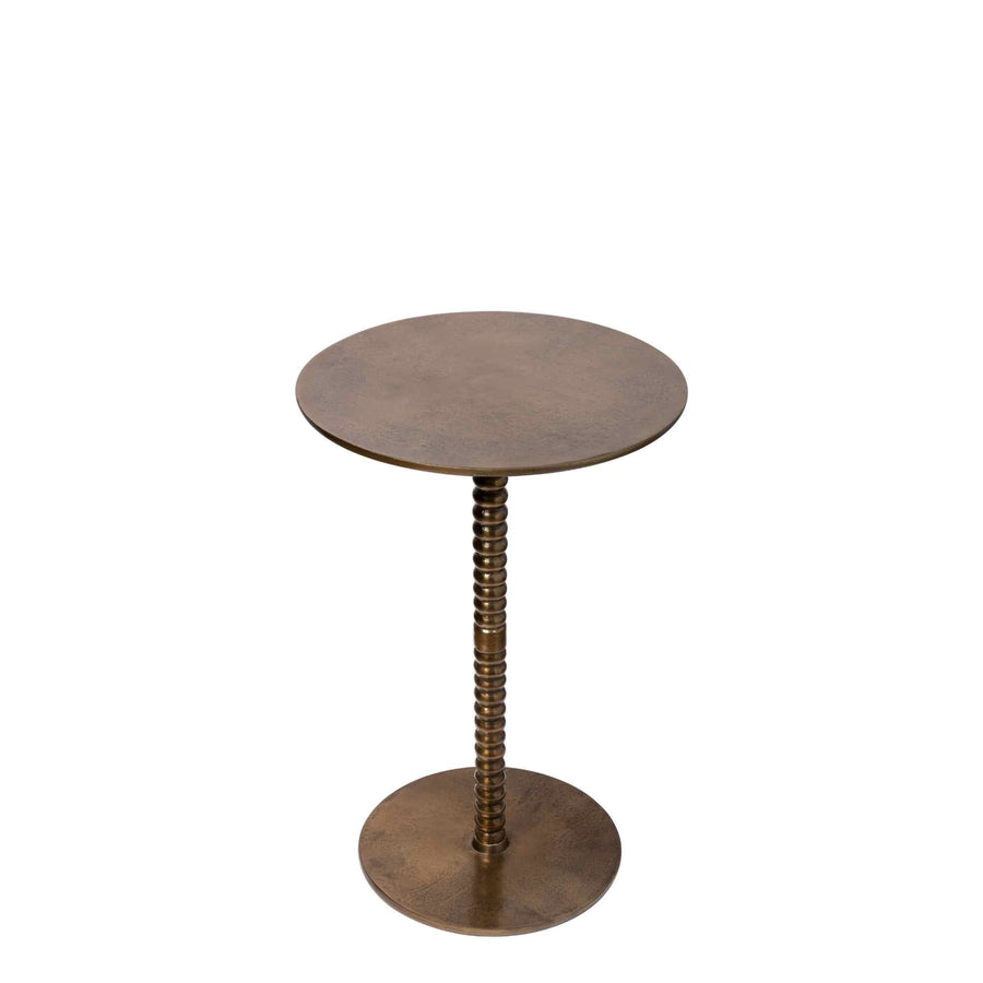 FARO ALUMINIUM SIDE TABLE - Destination Interiors