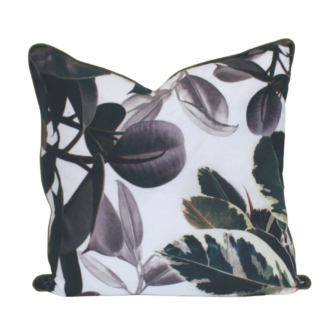 Floral Cushion Cover - Black - Destination Interiors