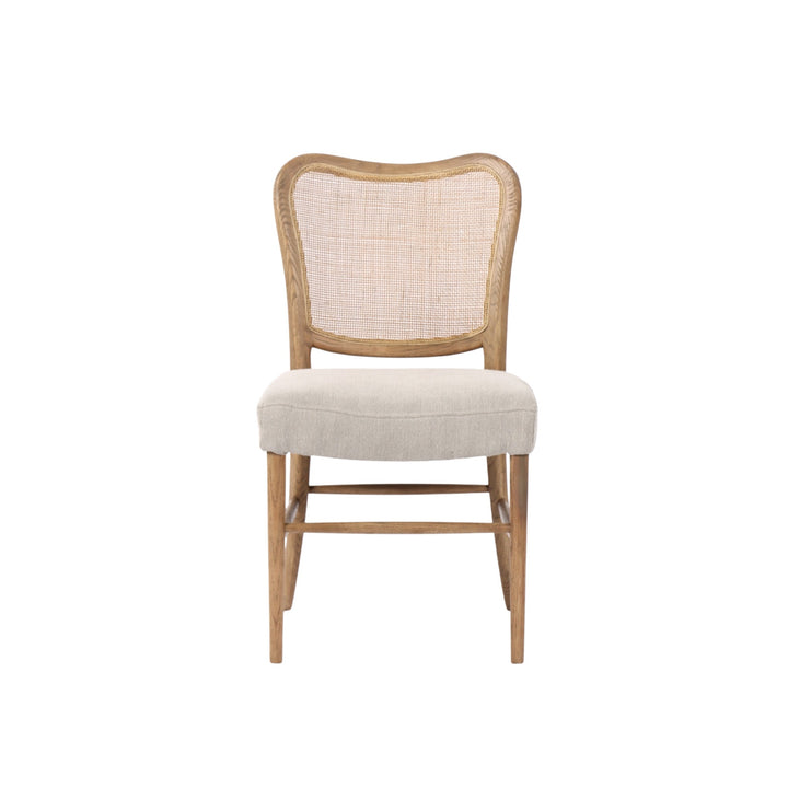 Giverny Dining Chair Fabric Cream with Oak Frame - MID JANUARY 2026 DELIVERY - Destination Interiors