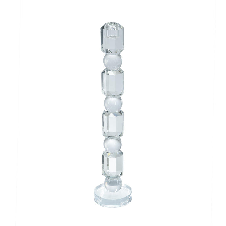 Glass Taper Candle Holder Large - Destination Interiors