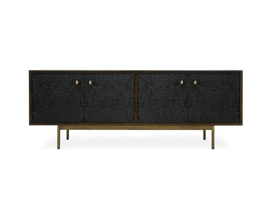 Heirloom TV Unit 4 Door Textured - Destination Interiors