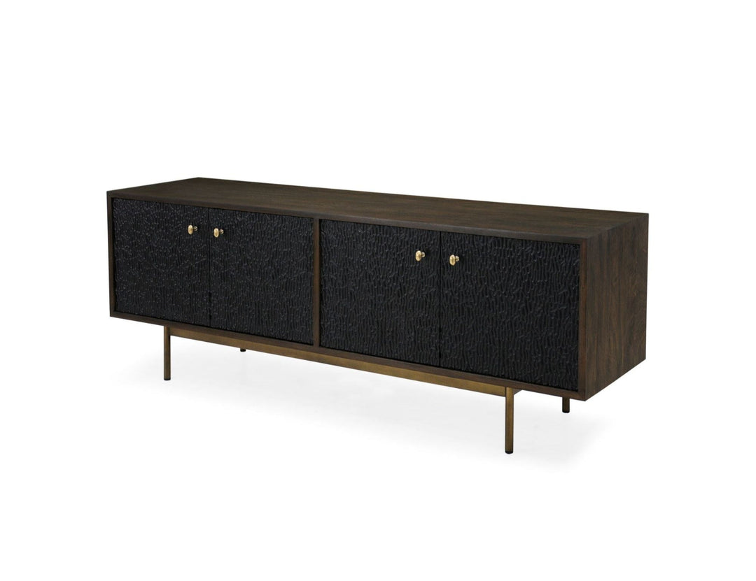 Heirloom TV Unit 4 Door Textured - Destination Interiors