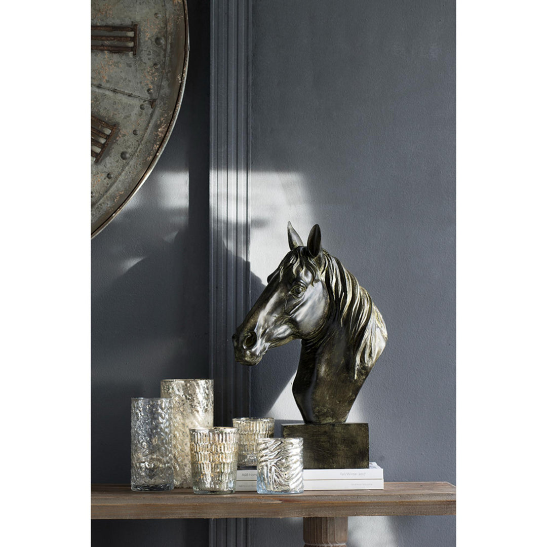 Horse Sculpture on Base - Destination Interiors