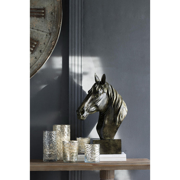 Horse Sculpture on Base - Destination Interiors