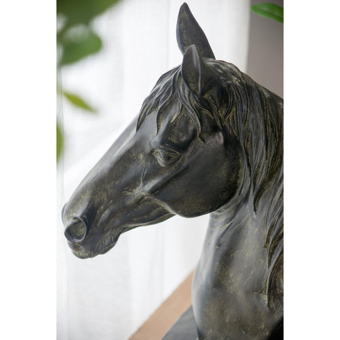 Horse Sculpture on Base - Destination Interiors