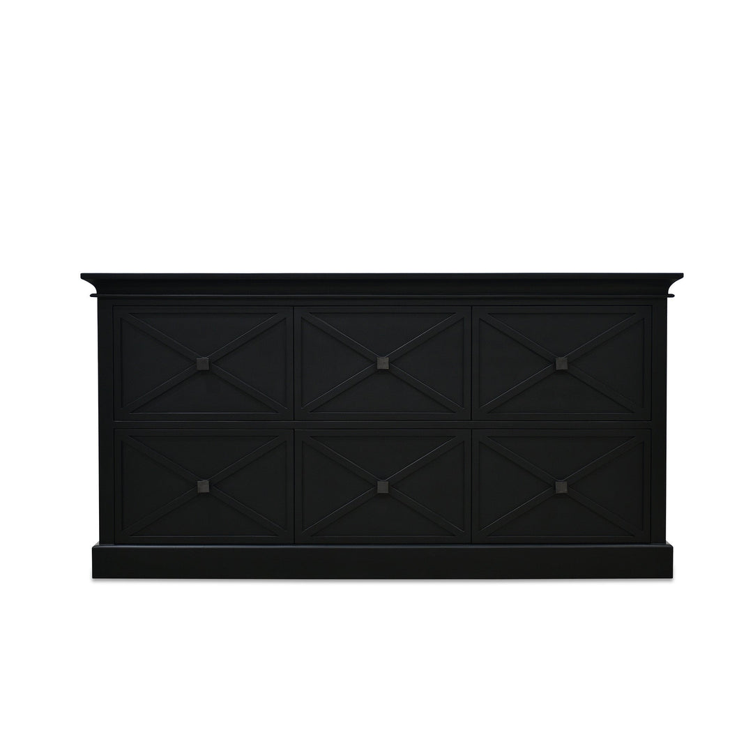 Island Life 6 Drawer Dresser Black - Destination Interiors
