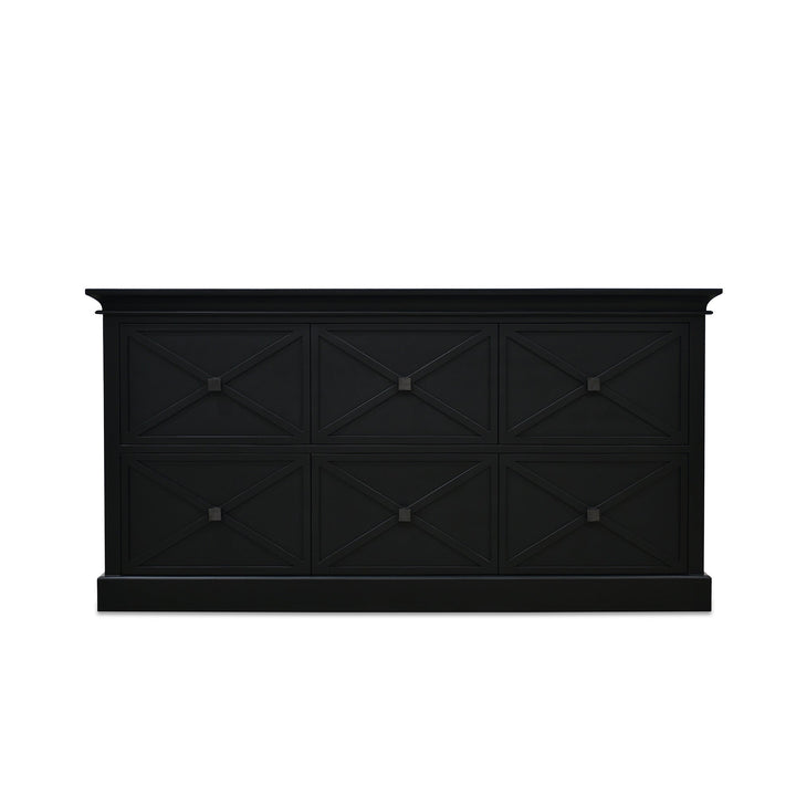 Island Life 6 Drawer Dresser Black - Destination Interiors