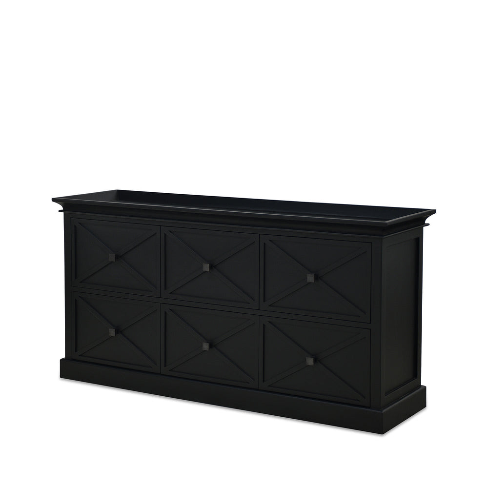 Island Life 6 Drawer Dresser Black - Destination Interiors