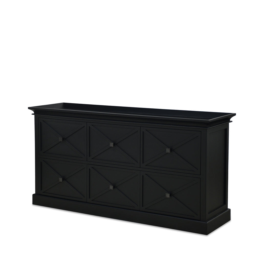 Island Life 6 Drawer Dresser Black - Destination Interiors