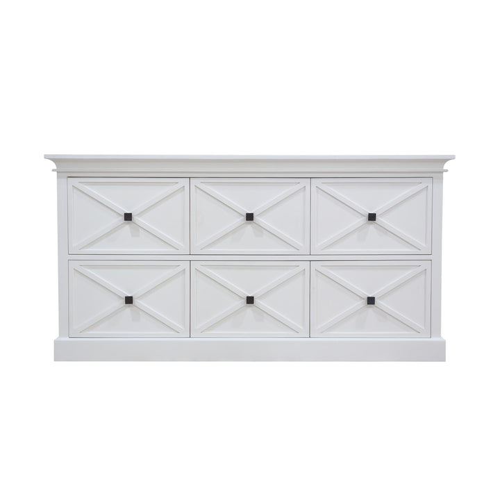 Island Life 6 Drawer Dresser White - Destination Interiors