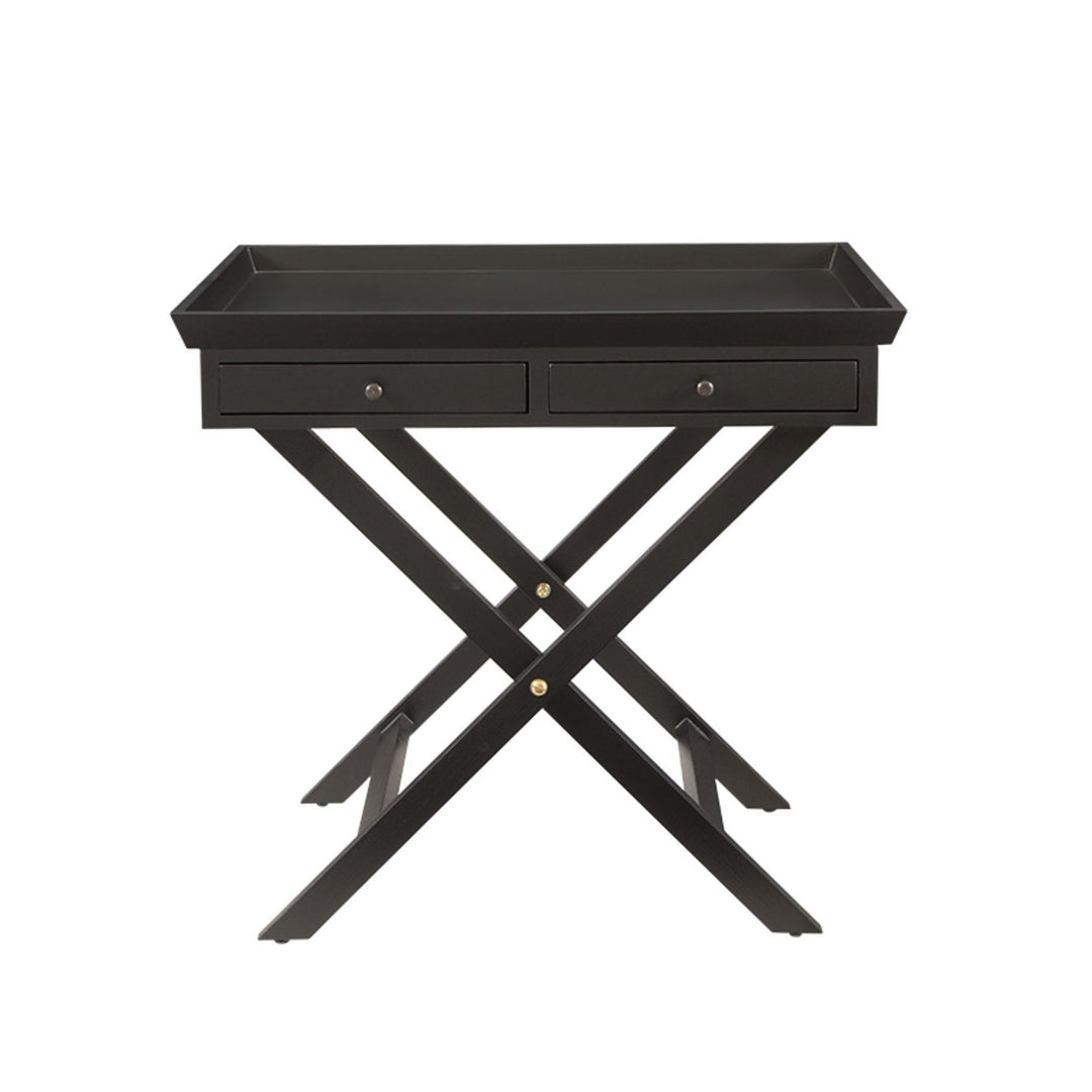 Island Life Cross Leg Side Table Black - Destination Interiors