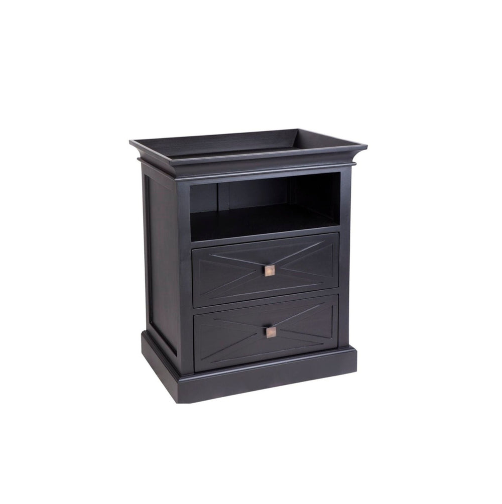 Island Life Side Table Black - Destination Interiors