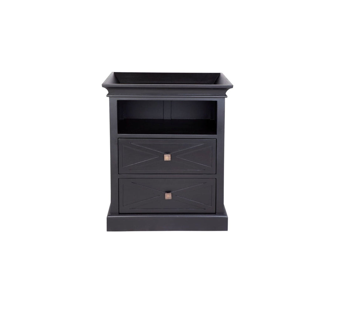 Island Life Side Table Black - Destination Interiors