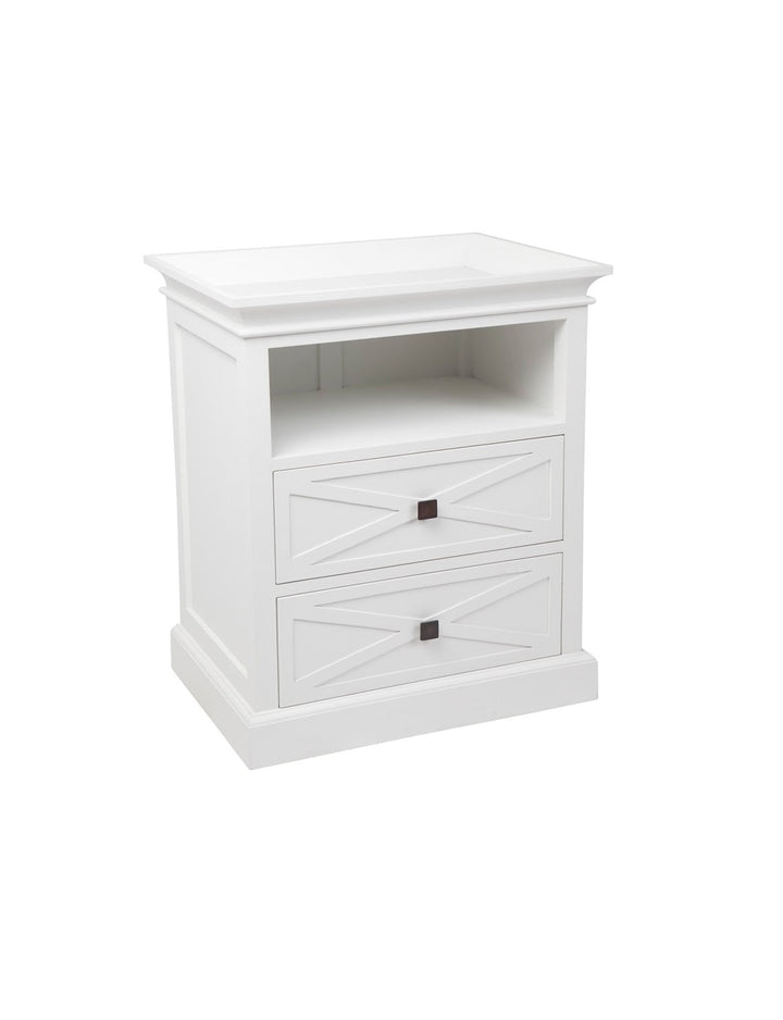 Island Life Side Table White - Destination Interiors