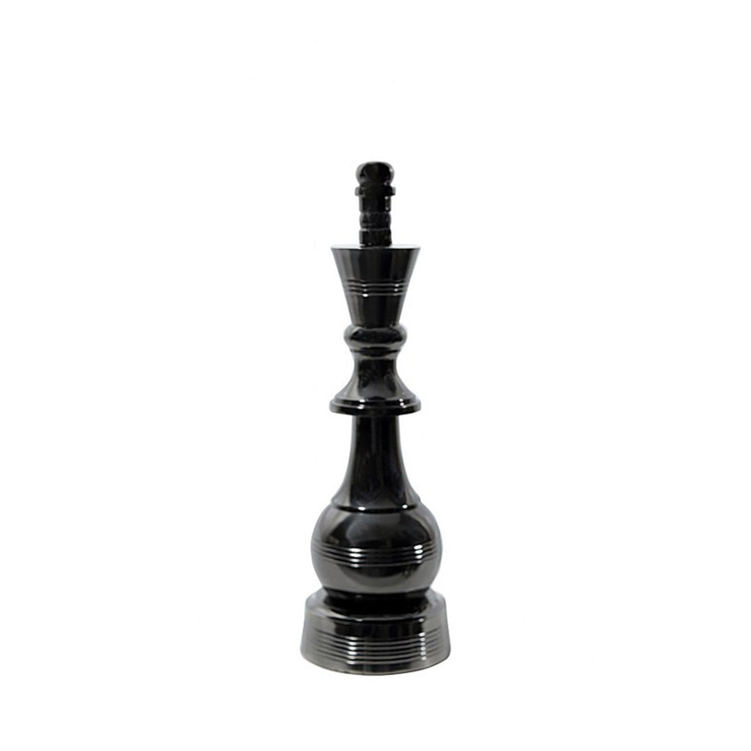 KING CHESS ORNAMENT BLACK NICKEL - Destination Interiors