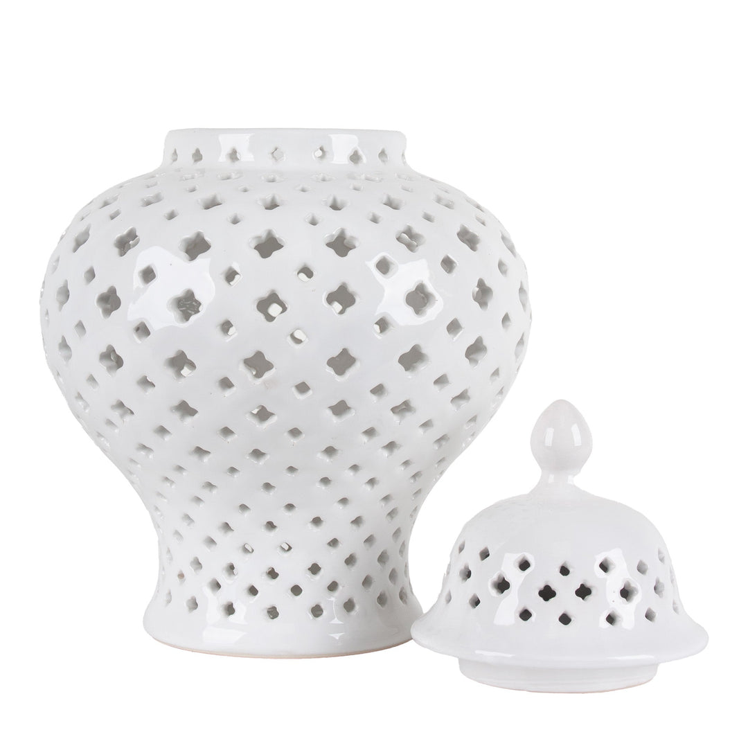 LATTICE GINGER JAR MED - Destination Interiors