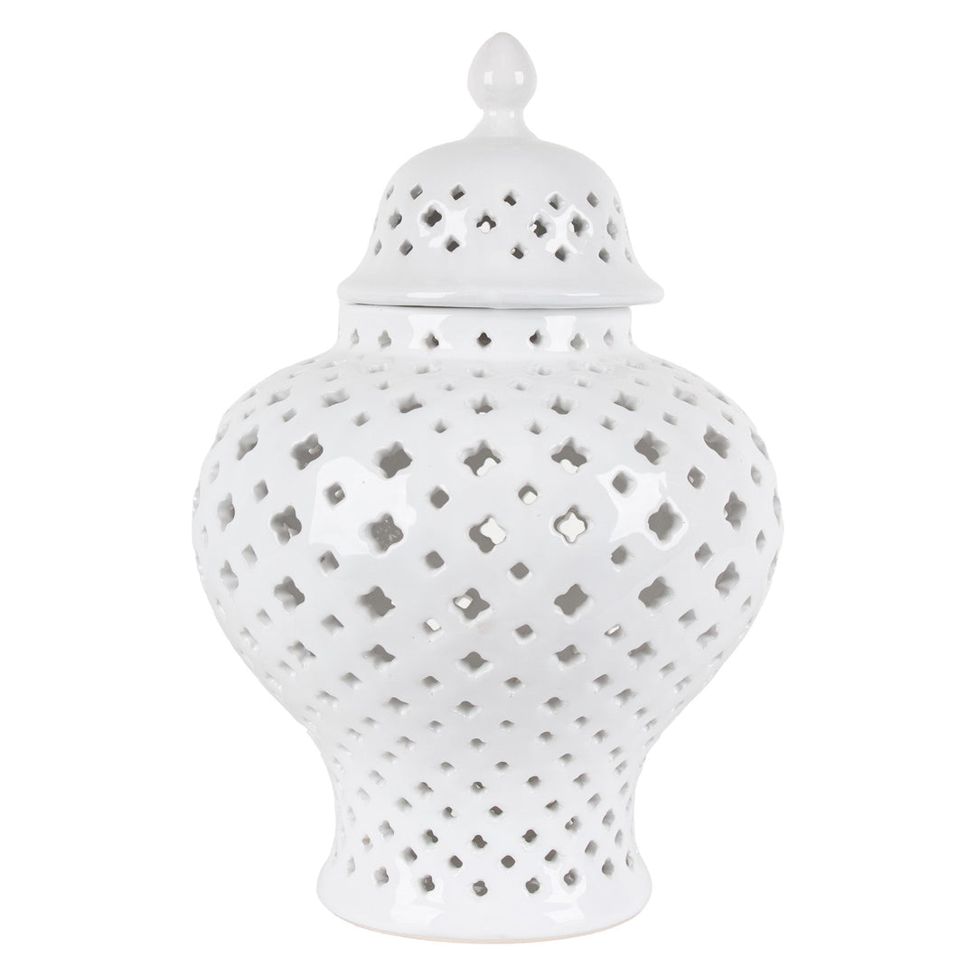 LATTICE GINGER JAR MED - Destination Interiors