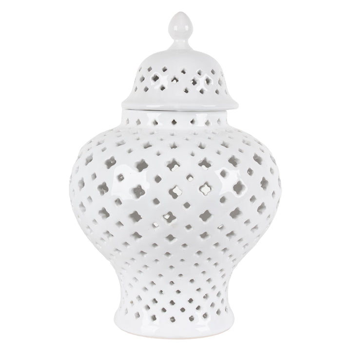 LATTICE GINGER JAR MED - Destination Interiors
