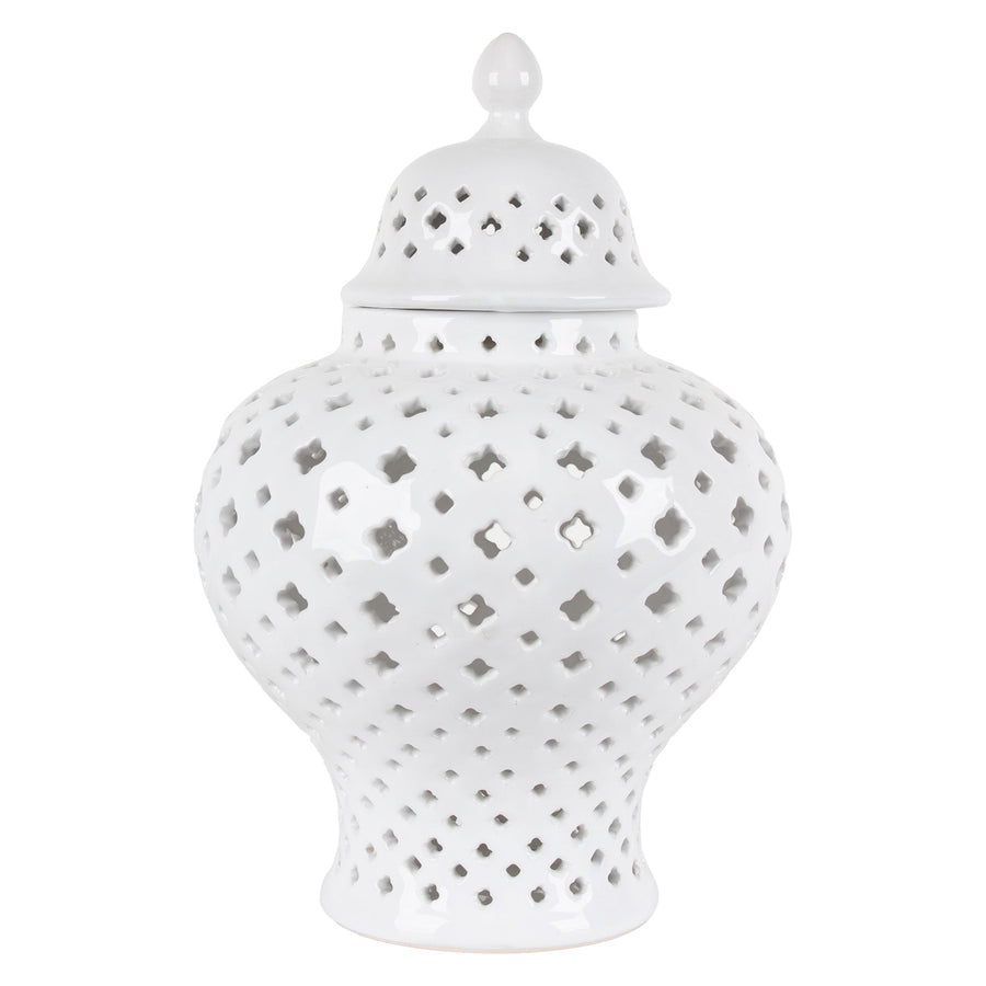 LATTICE GINGER JAR MED - Destination Interiors