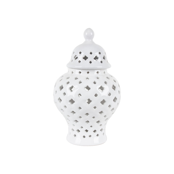 LATTICE GINGER JAR SML - Destination Interiors