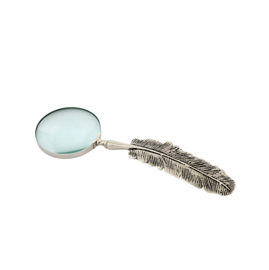 LEAF MAGNIFIER NICKEL 10CM - Destination Interiors