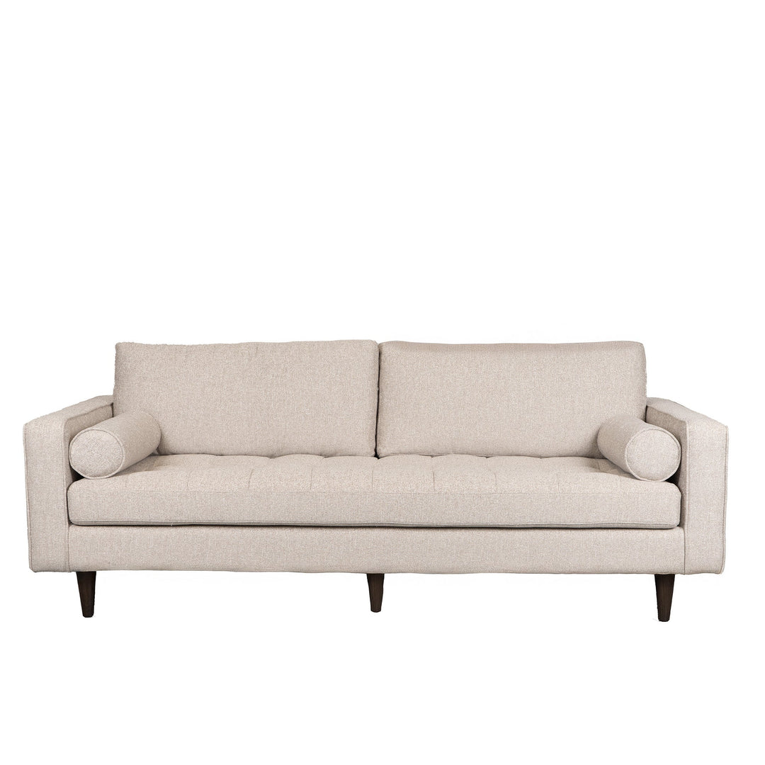 Loft 3 Seater Sofa - Natural Weave with Dark Oak Frame - Destination Interiors