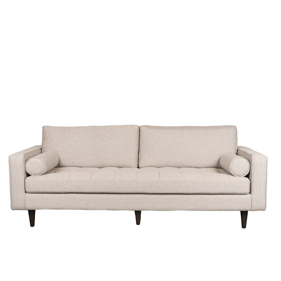 Loft 3 Seater Sofa - Natural Weave with Dark Oak Frame - Destination Interiors
