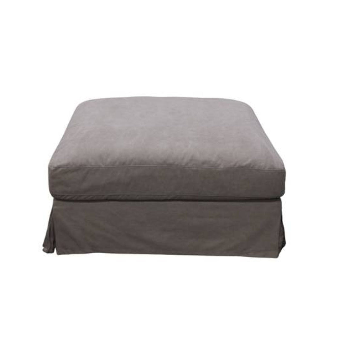 Luxe Ottoman Grey - Destination Interiors