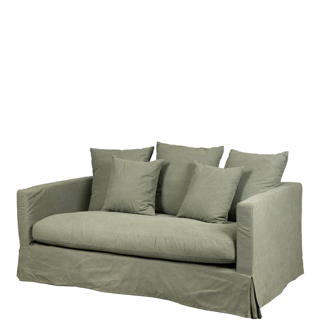 Luxe Sofa 2 Seater Forest Green - Destination Interiors