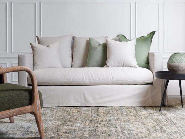 Luxe Sofa 2 Seater Sand - Destination Interiors