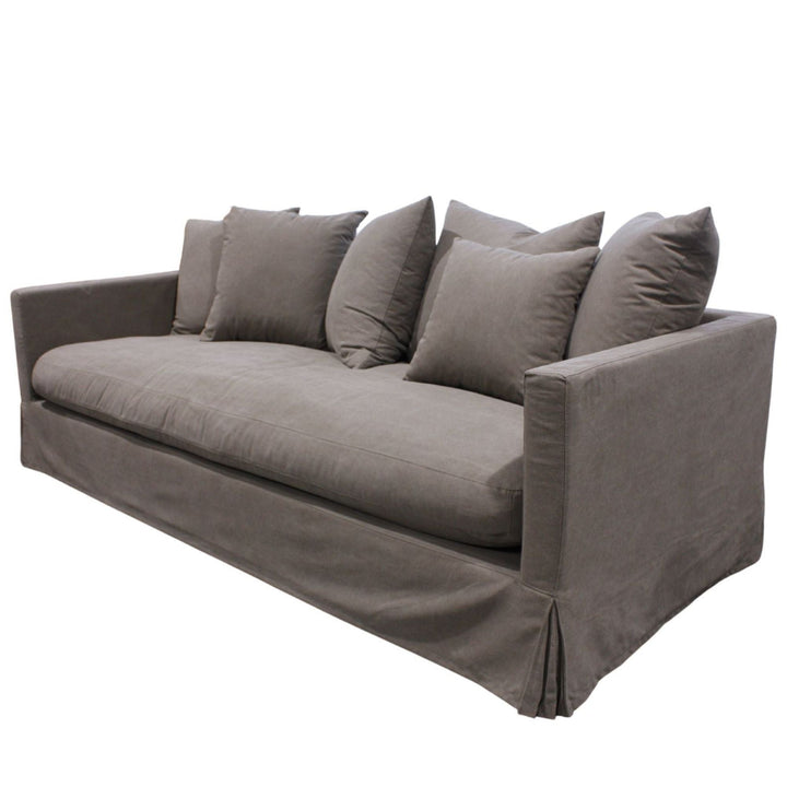 Luxe Sofa 3 Seater Grey - Destination Interiors
