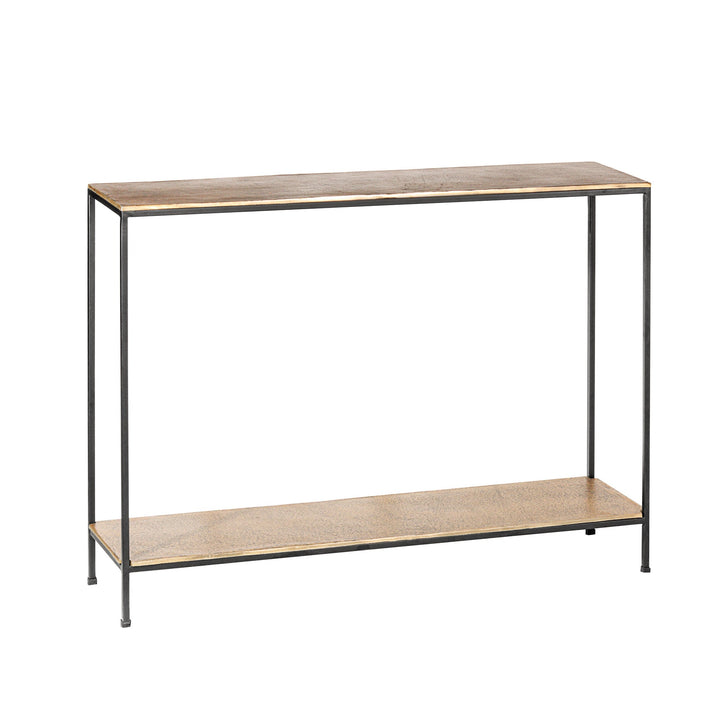 MADRID ALUMINIUM AND IRON CONSOLE TABLE - Destination Interiors