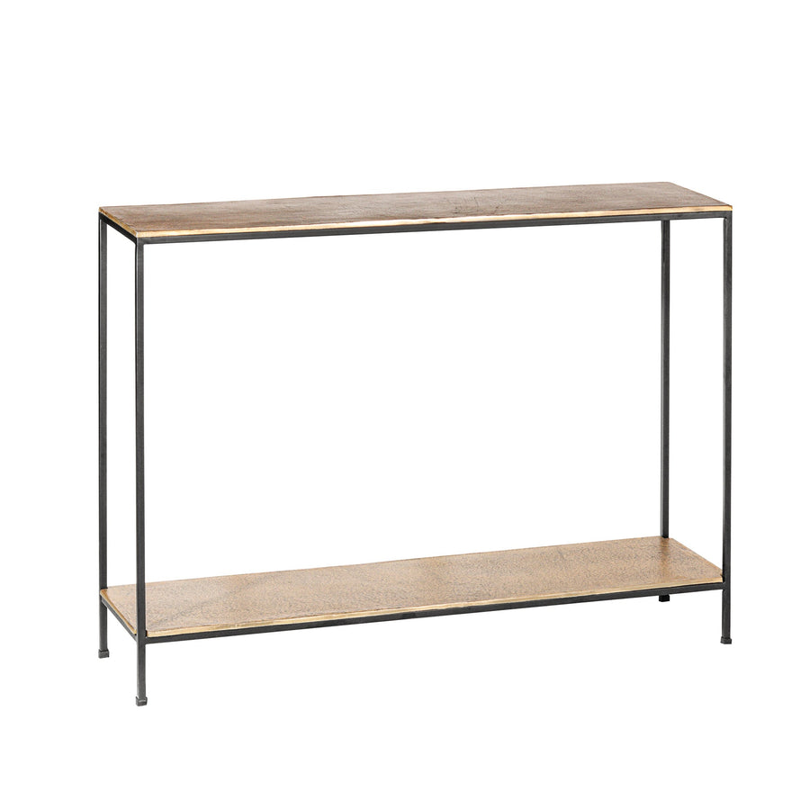 MADRID ALUMINIUM AND IRON CONSOLE TABLE - Destination Interiors