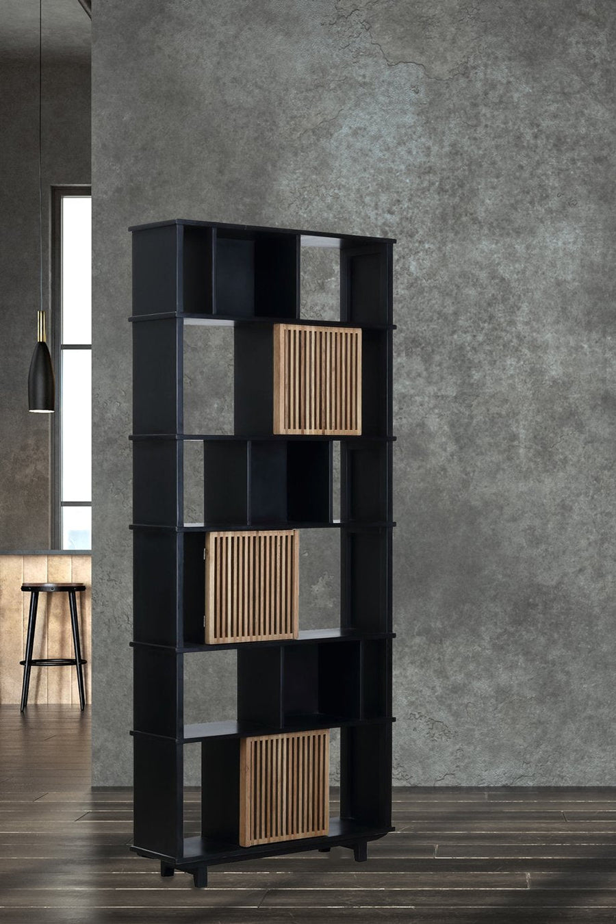 Madrid Shelving Unit Oak & Birch - Destination Interiors