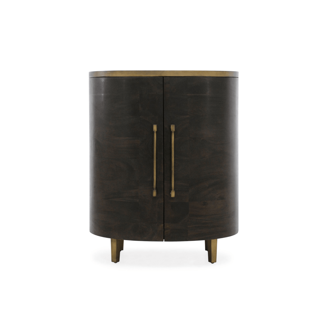 Malibu Drinks Cabinet With Mirror Finish On Top - Destination Interiors