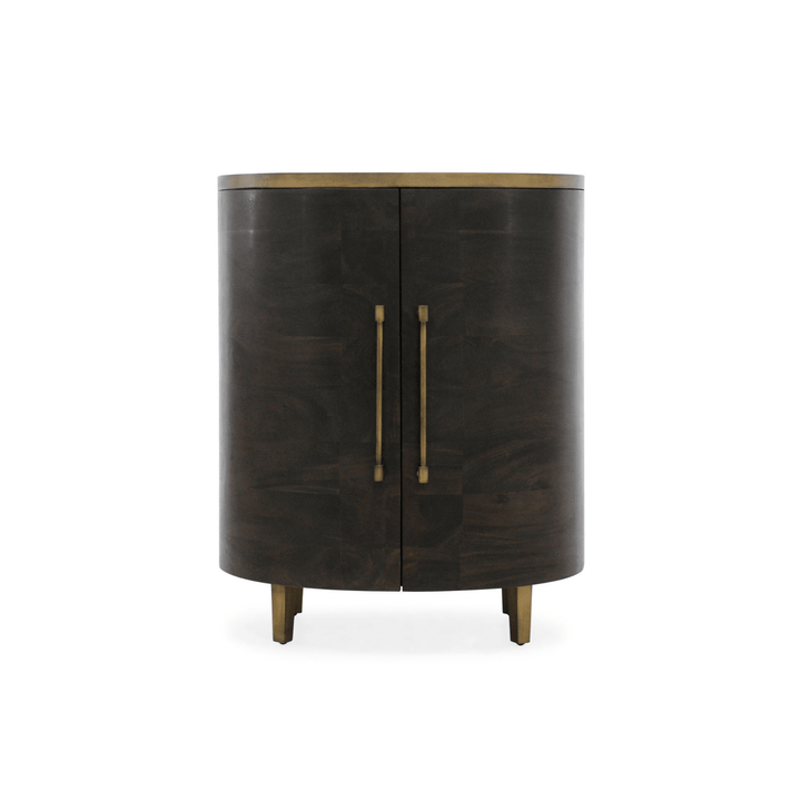 Malibu Drinks Cabinet With Mirror Finish On Top - Destination Interiors