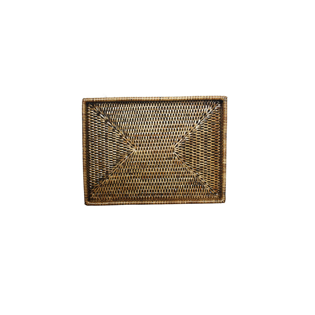 Medium Rectangular Rattan Tray - Destination Interiors