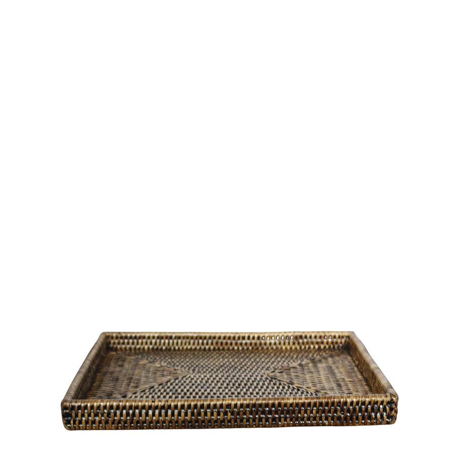 Medium Rectangular Rattan Tray - Destination Interiors