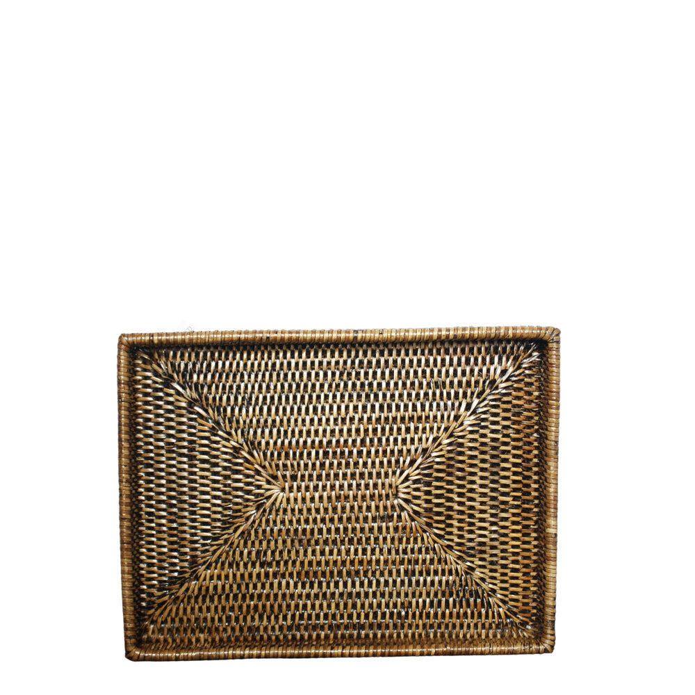 Medium Rectangular Rattan Tray - Destination Interiors