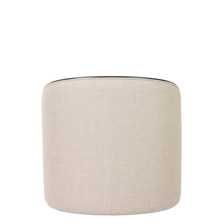 Modena Occasional Swivel Chair - Putty with Black Maple Frame - Destination Interiors