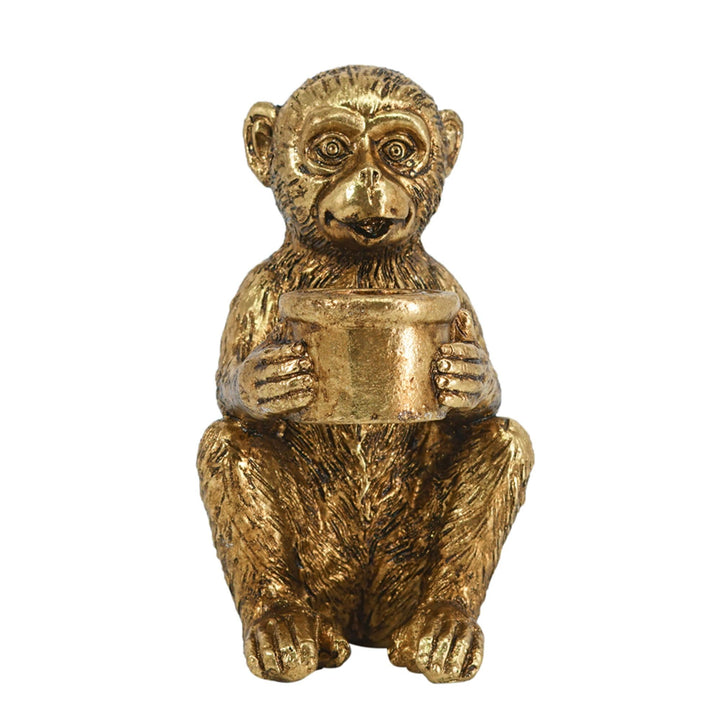 Monkey Taper Candle Holder Tail Up - Destination Interiors