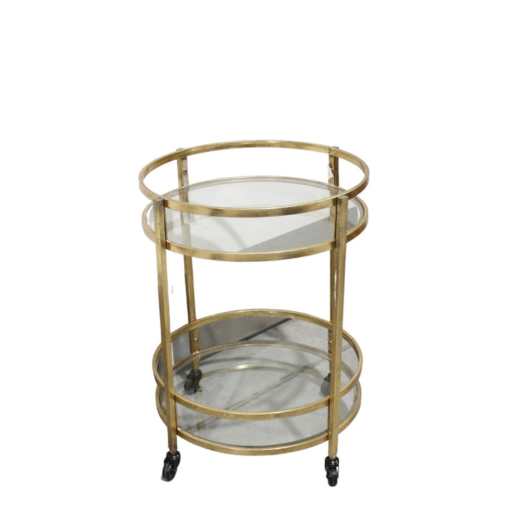 Novo Drinks Trolley Gold - Destination Interiors